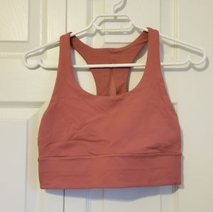 Lululemon invigorate bra pink size 8 long line